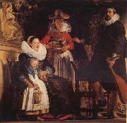 Jacob Jordaens The Family of the Artist oil on canvas